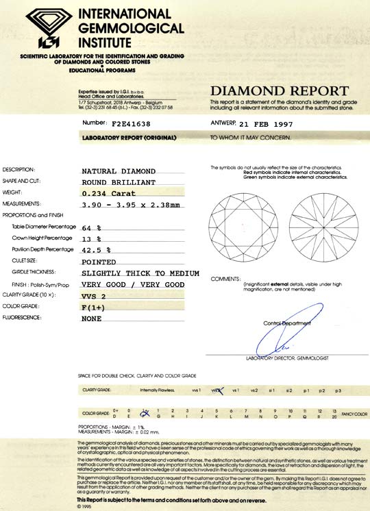 Foto 9 - Diamant 0,234 Brillant IGI feines Weiss Plus VVS, D5117