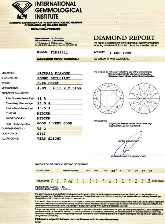 Foto 9 - Diamant 0,26 Carat Brillant IGI feines Weiss VS2, D5979