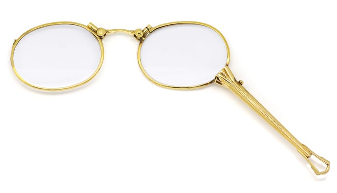 Foto 1 - Longion Stilbrille Klappbrille antik mit ovalen Gläsern, Q1179