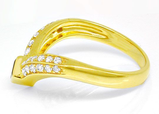 Foto 3 - Topmoderner Brillant Safir Ring Gelbgold 14K, S8366